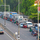 A line for fuel in Colombo, Sri Lanka